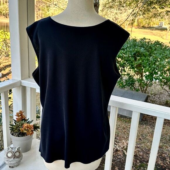 Ming Wang Black Stretch Tank - Picture 2 of 5